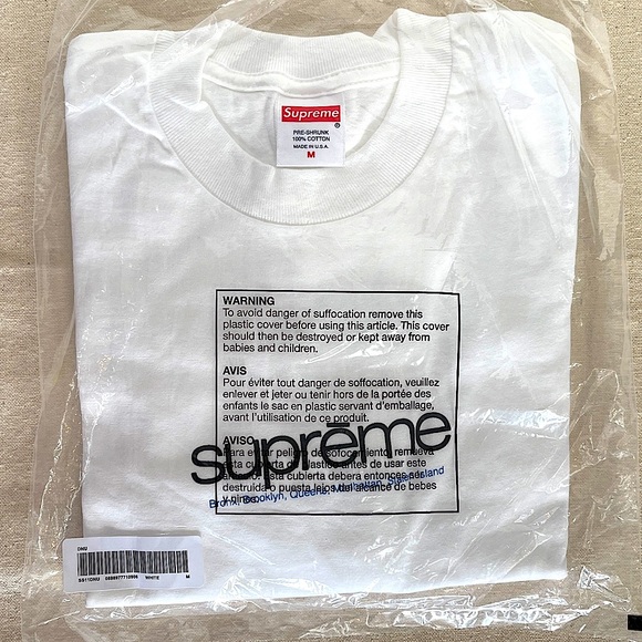 ⭐️ Supreme “Five Boroughs” Tee Shirt, White Graphic Sz L, 100% Authentic NEW NIP - Picture 5 of 10